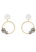 Pendientes Daisy Gris