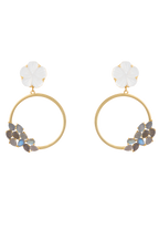 Pendientes Daisy Gris