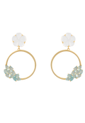 Pendientes Daisy Verde Agua