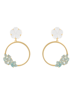 Pendientes Daisy Verde Agua