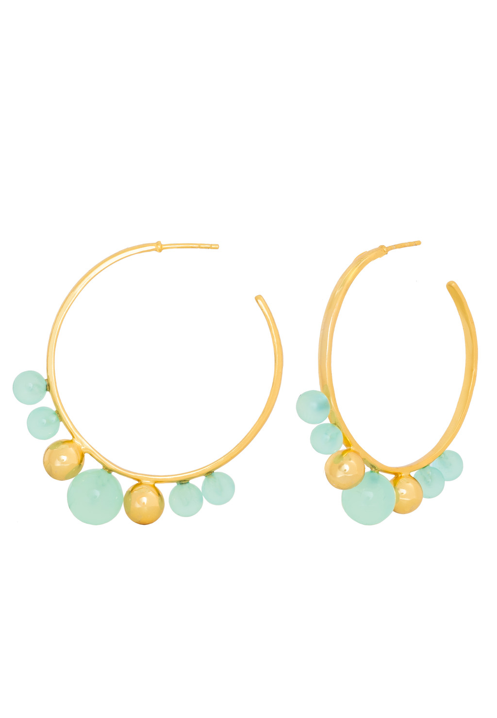 Pendientes Elara Aguamarina