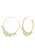 Pendientes Elara Aguamarina