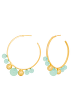 Pendientes Elara Aguamarina