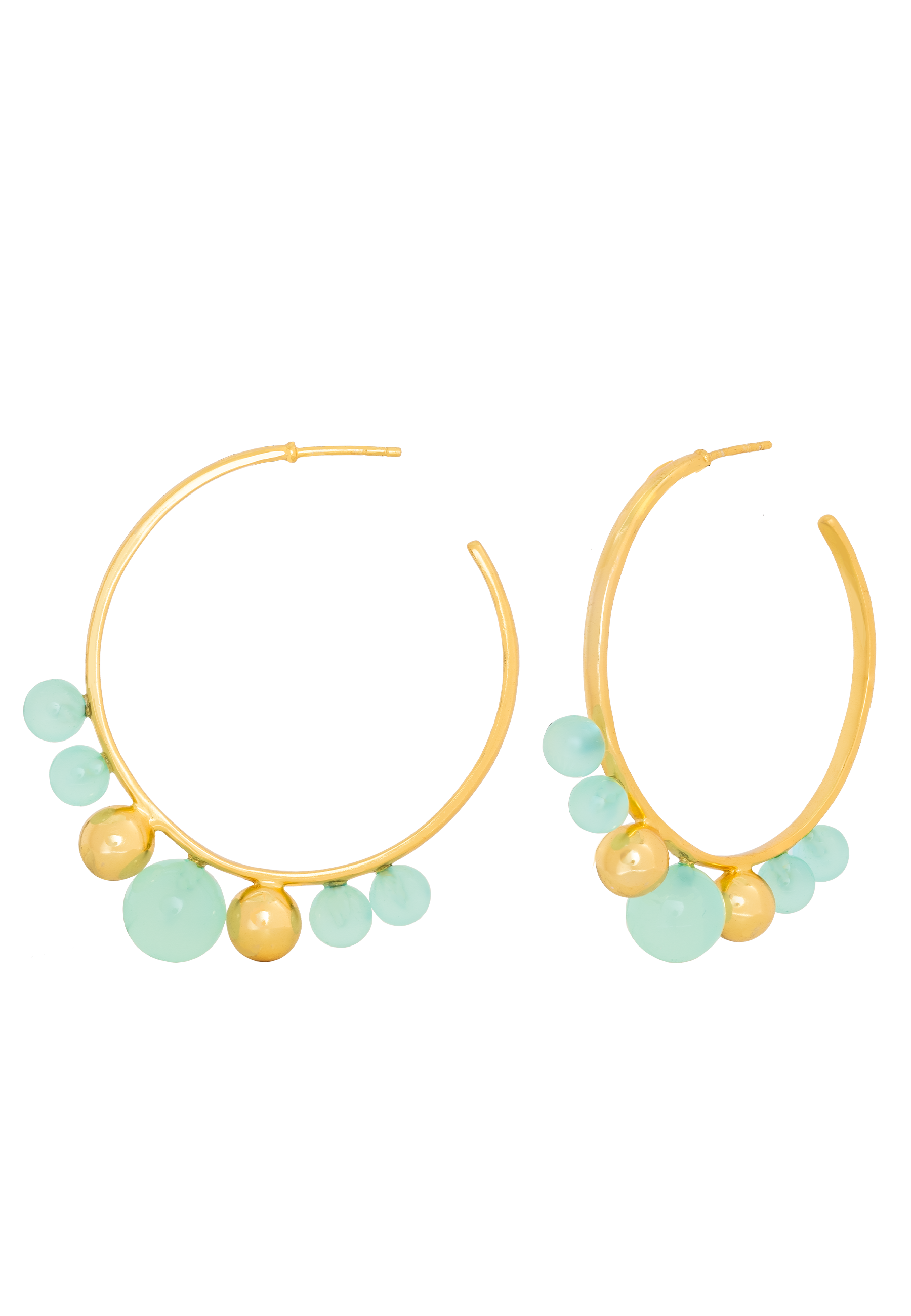 Pendientes Elara Aguamarina
