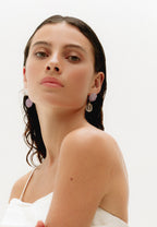 Pendientes Elva Morados