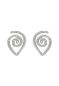 Pendientes Spiral Plateados