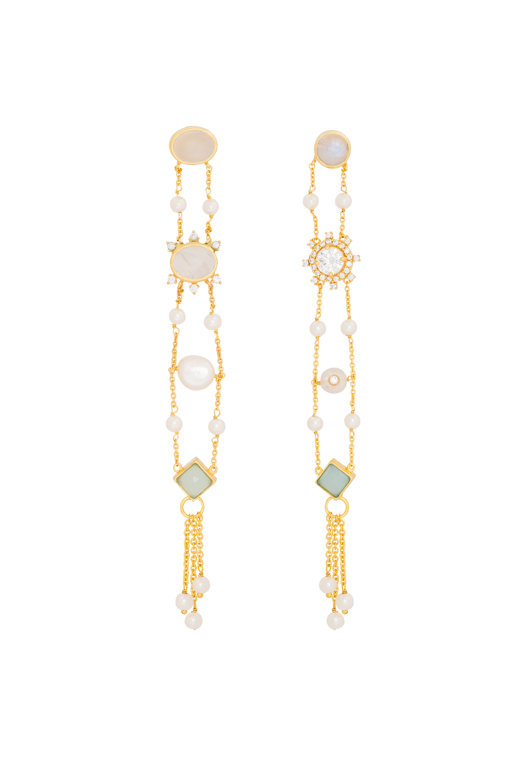 Pendientes Galatea Blancos