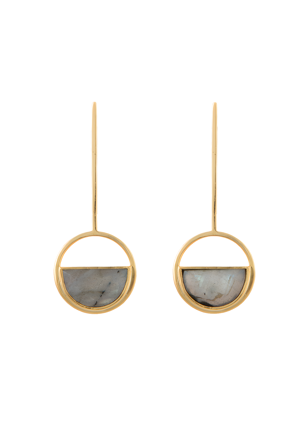 Pendientes Indira Maxi Gris