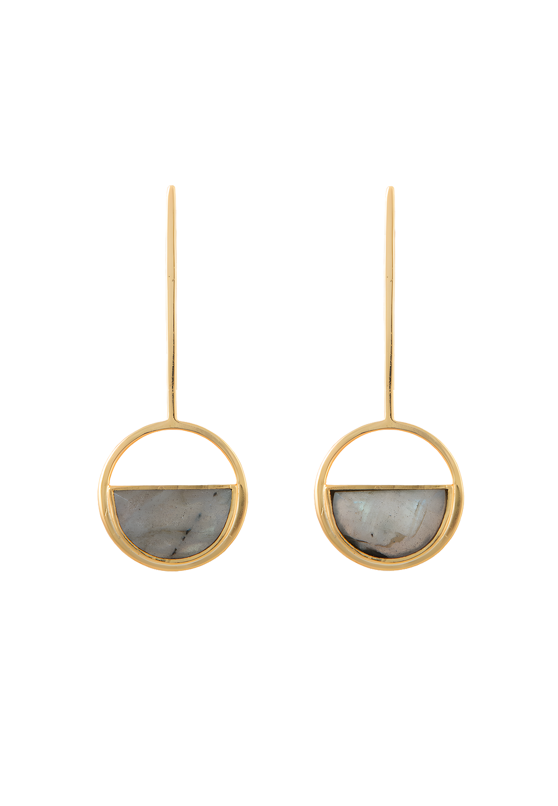 Pendientes Indira Maxi Gris
