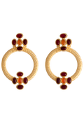 Pendientes Madison Rojo Naranja