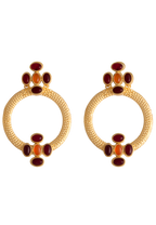Pendientes Madison Rojo Naranja