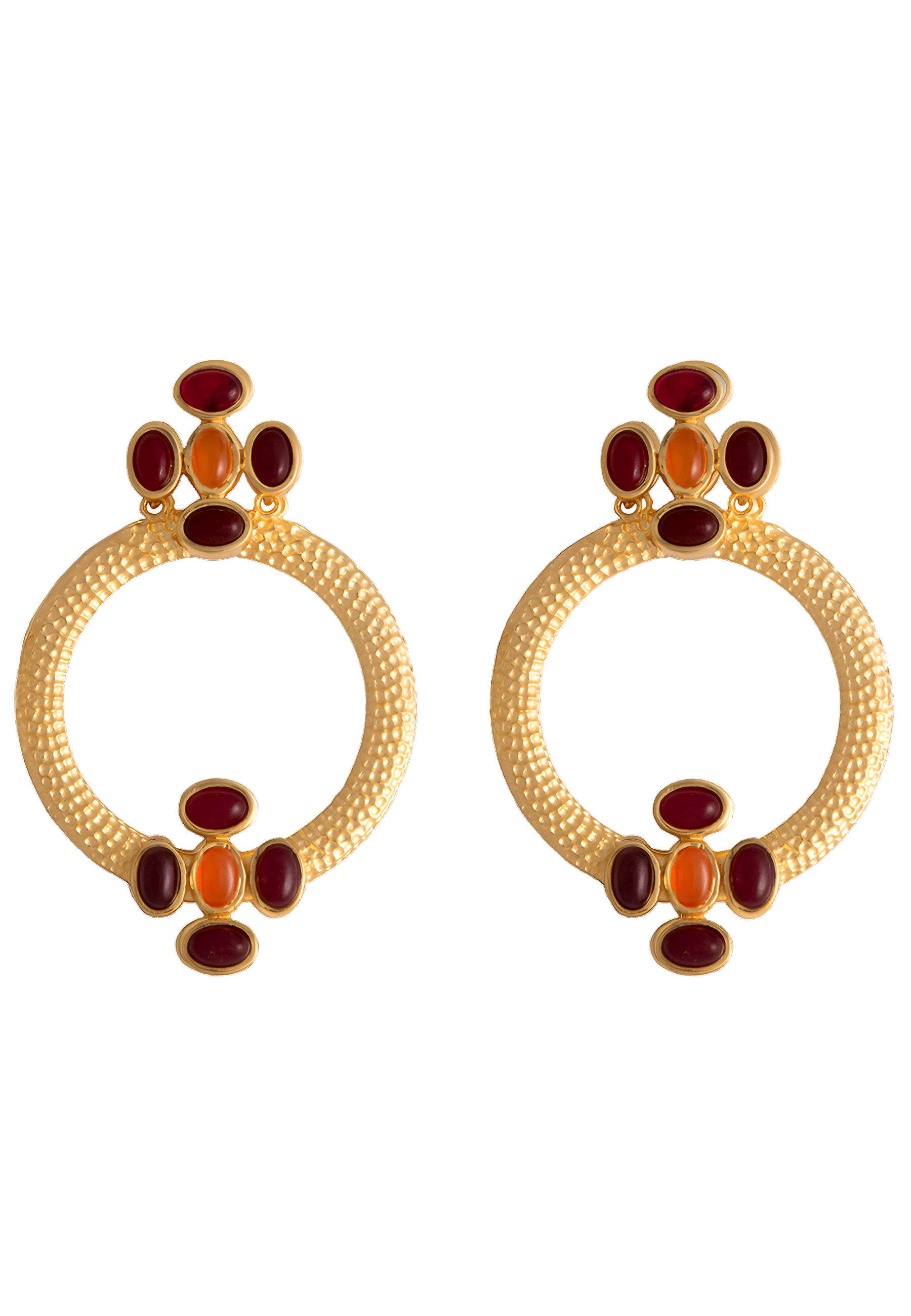 Pendientes Madison Rojo Naranja