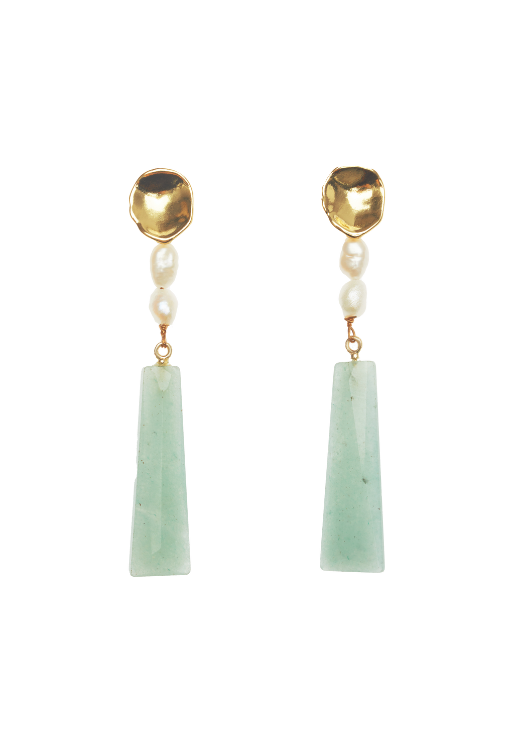 Pendientes Melina Aguamarina