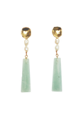 Pendientes Melina Aguamarina