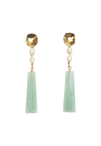Pendientes Melina Aguamarina