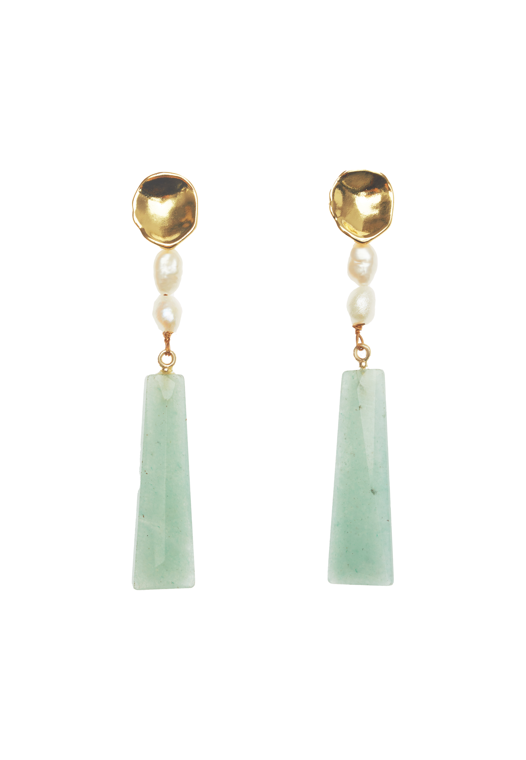 Pendientes Melina Aguamarina
