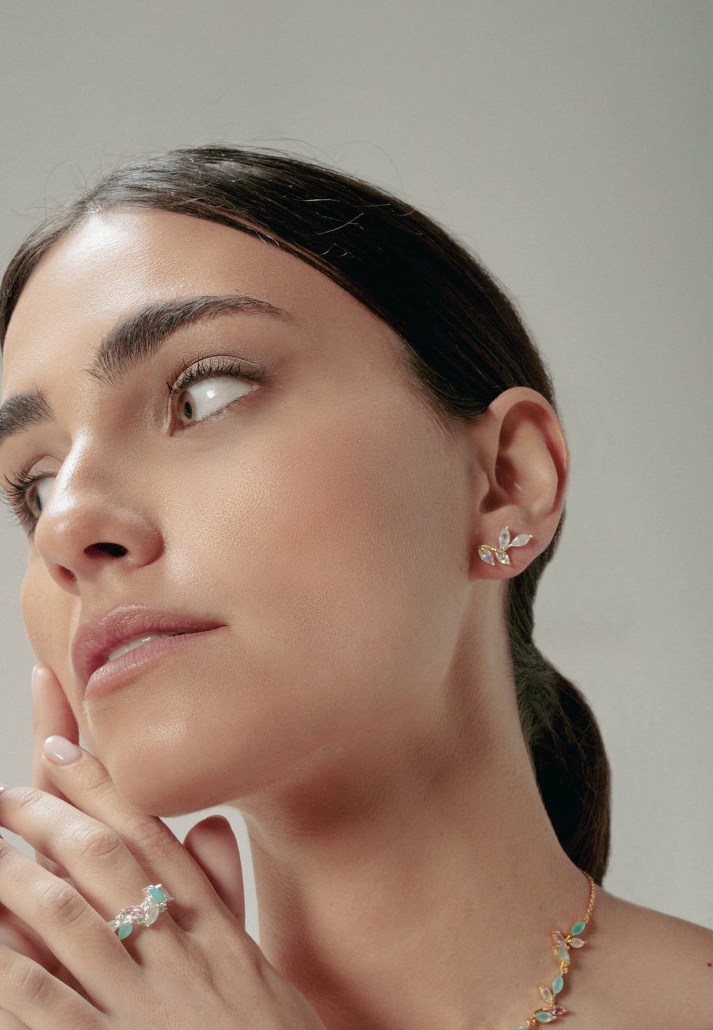 Pendientes Padma Blanco