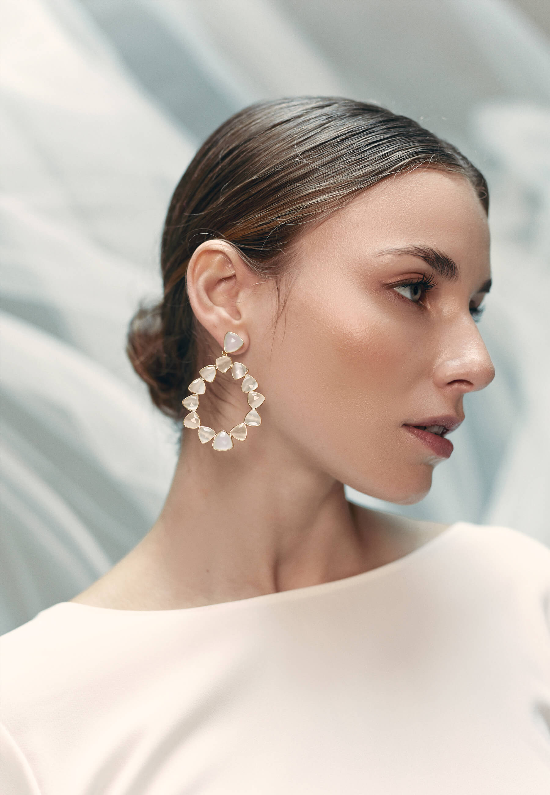 Pendientes Palmira Blancos