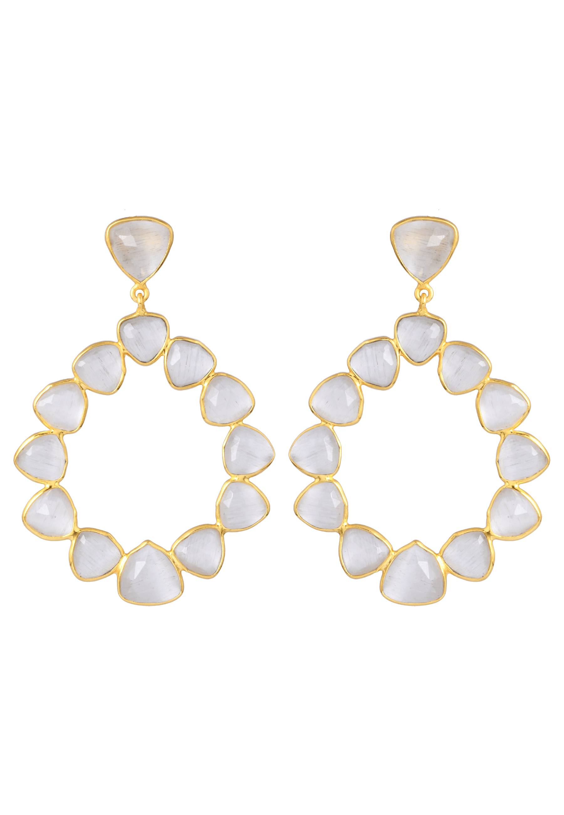 Pendientes Palmira Blancos