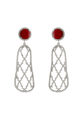 Pendientes Plata Alhambra Rubí