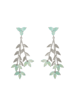 Pendientes Plata Blume Aguamarina
