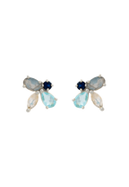 Pendientes Plata Cinema Aguamarina