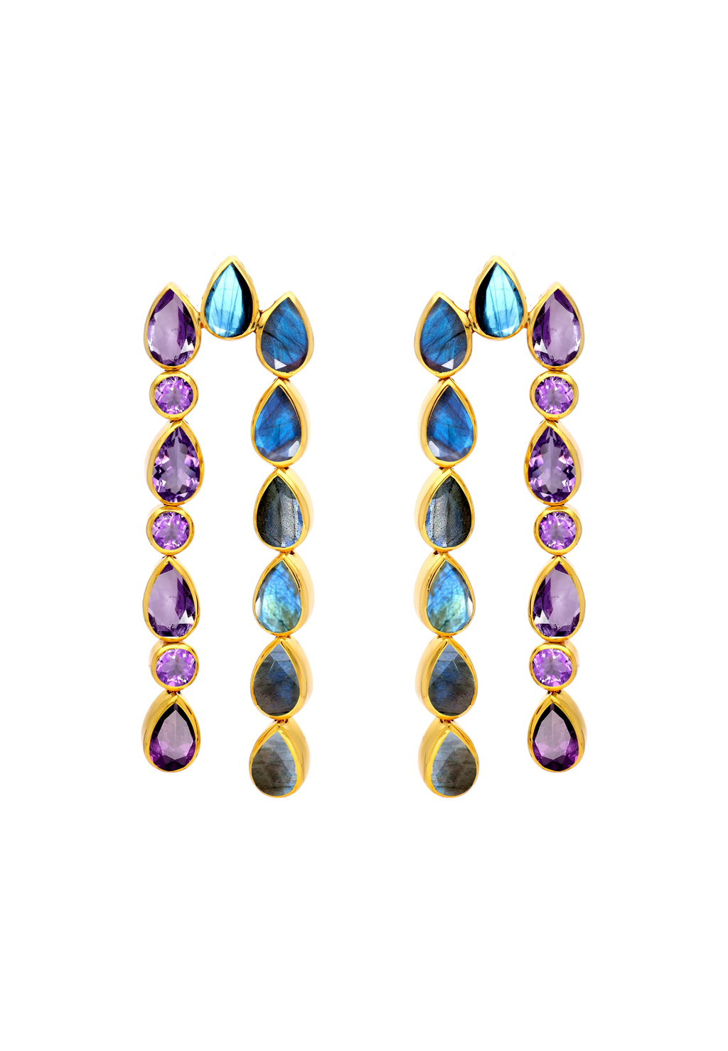 Pendientes Samsara Morado