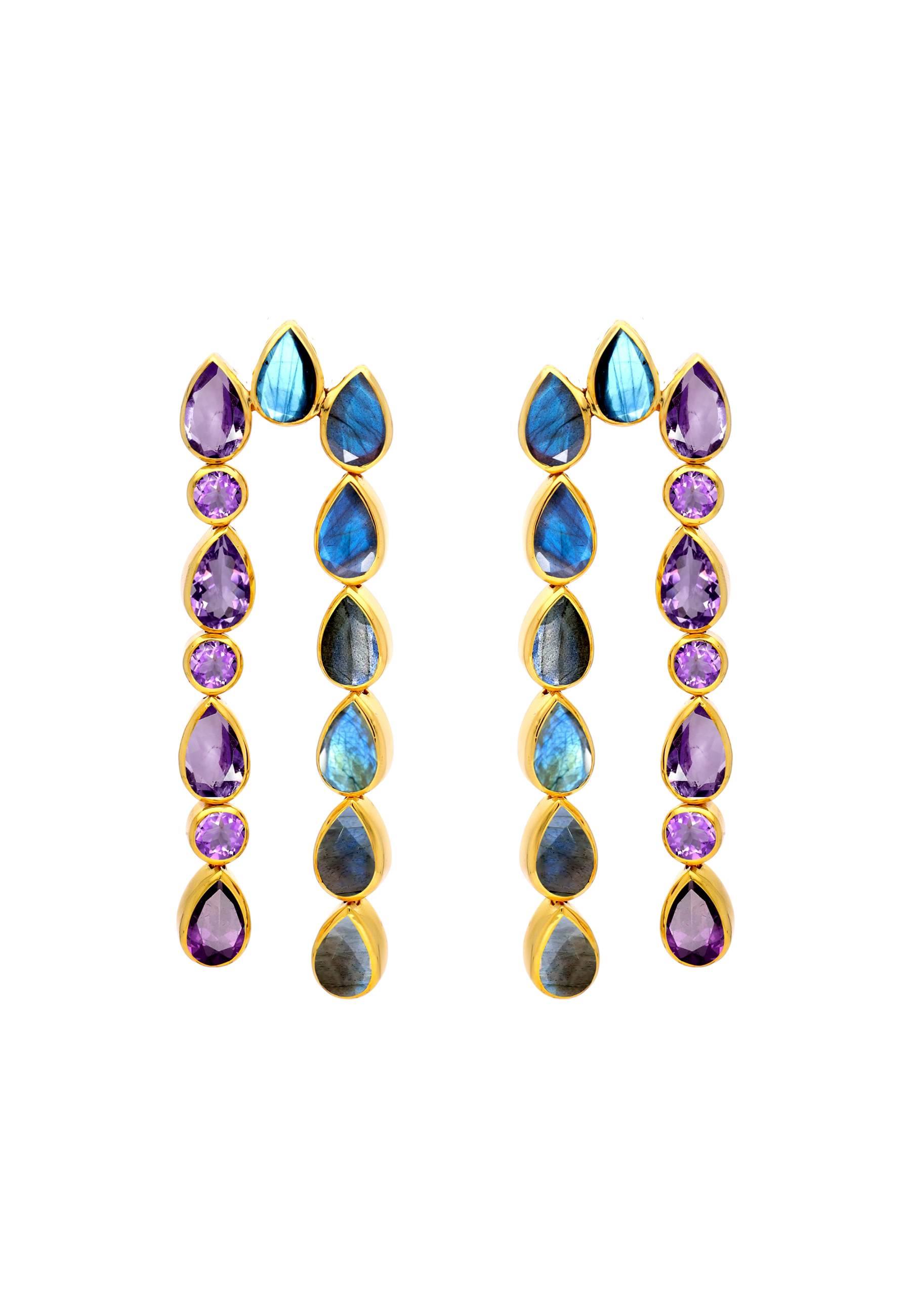 Pendientes Samsara Morado