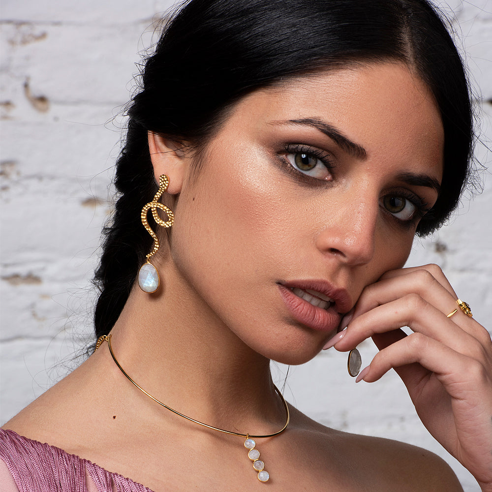 Pendientes Thar Blanco