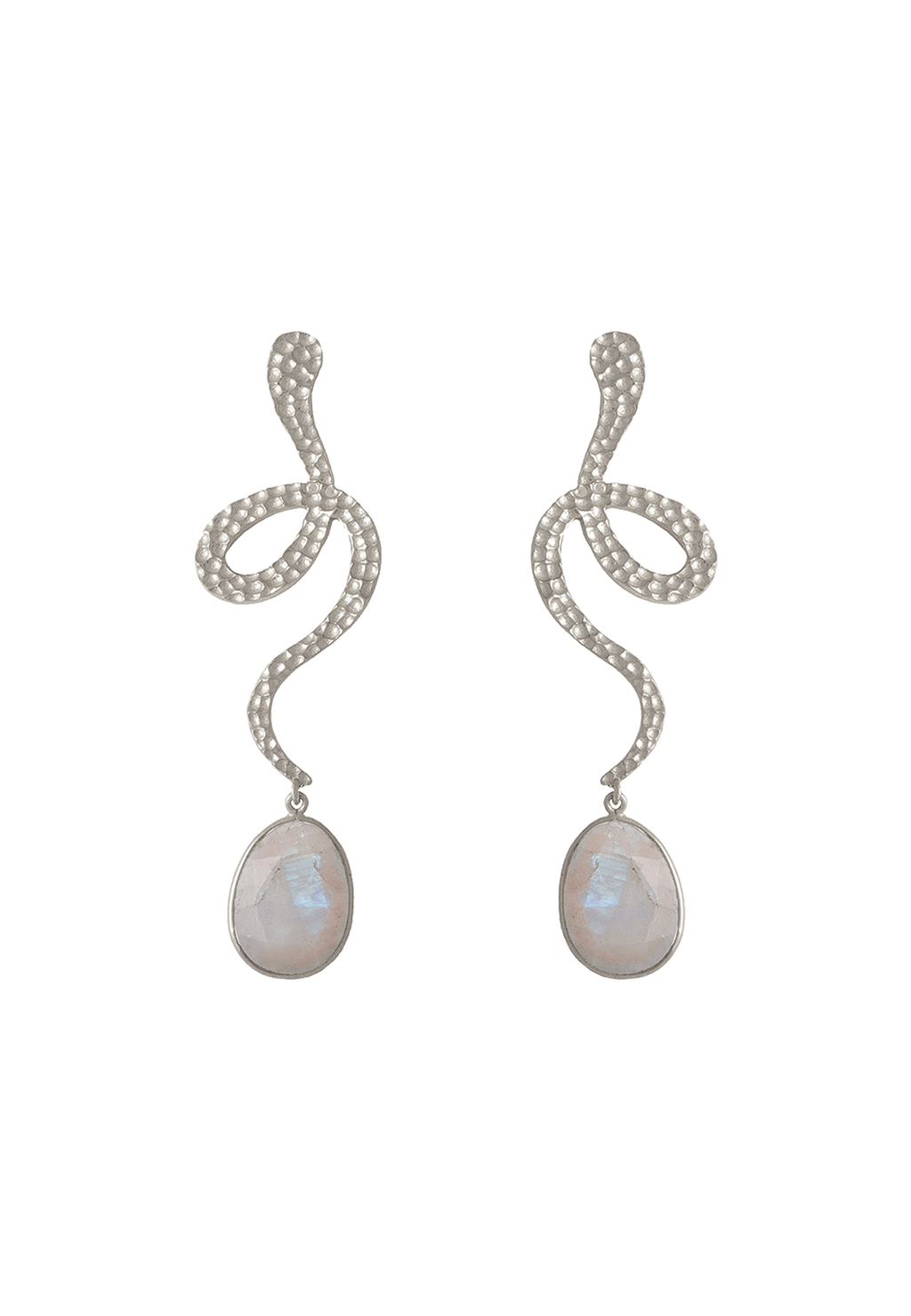 Pendientes Plata Thar Blanco