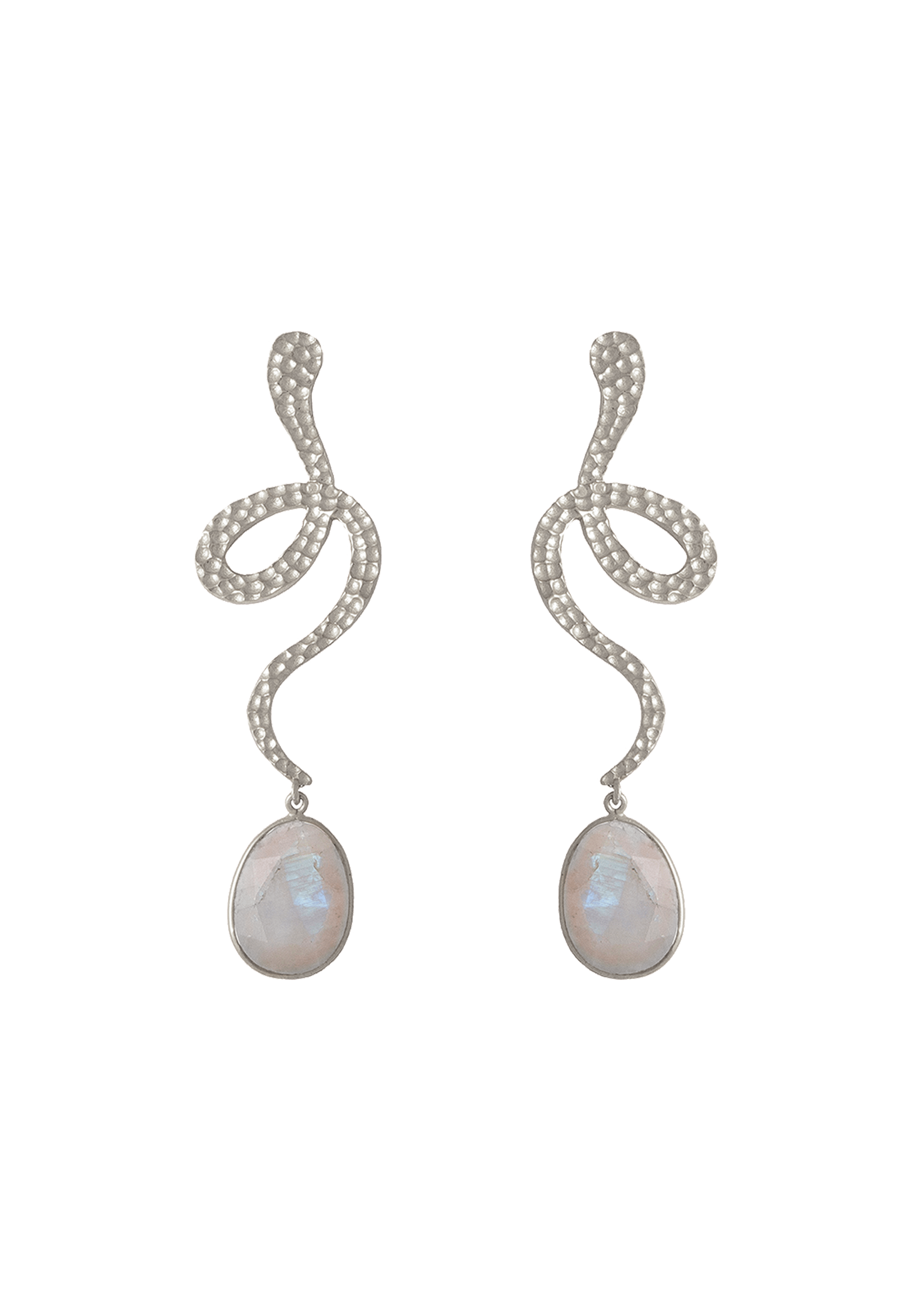 Pendientes Plata Thar Blanco