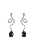 Pendientes Plata Thar Gris