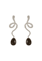 Pendientes Plata Thar Gris
