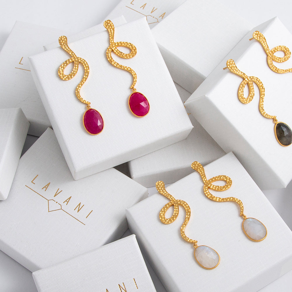 Pendientes Thar Rubí