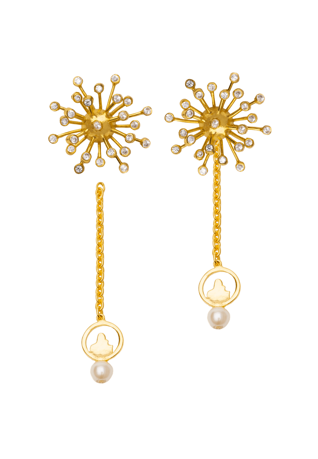 Pendientes The Tourist Blanco