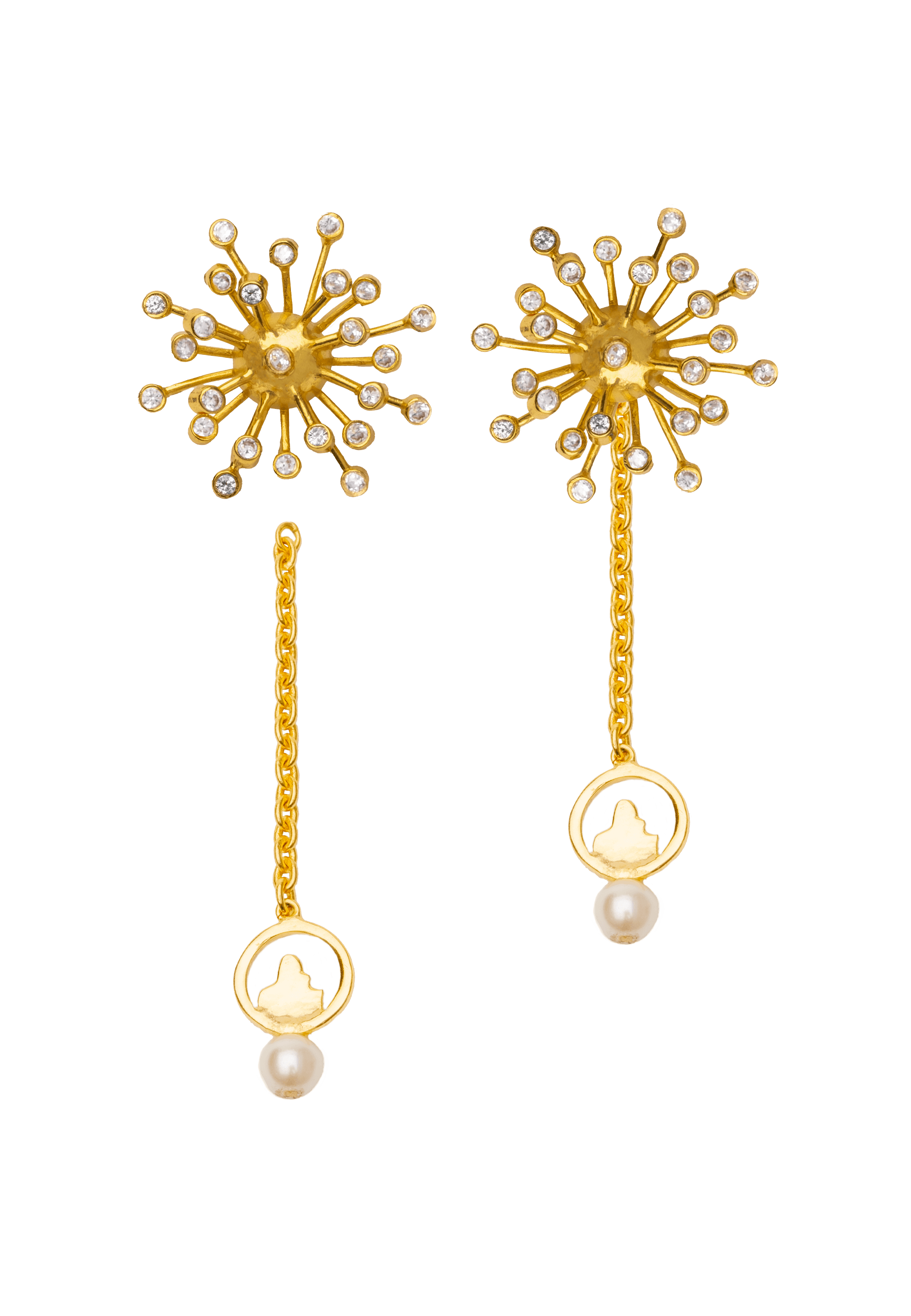 Pendientes The Tourist Blanco