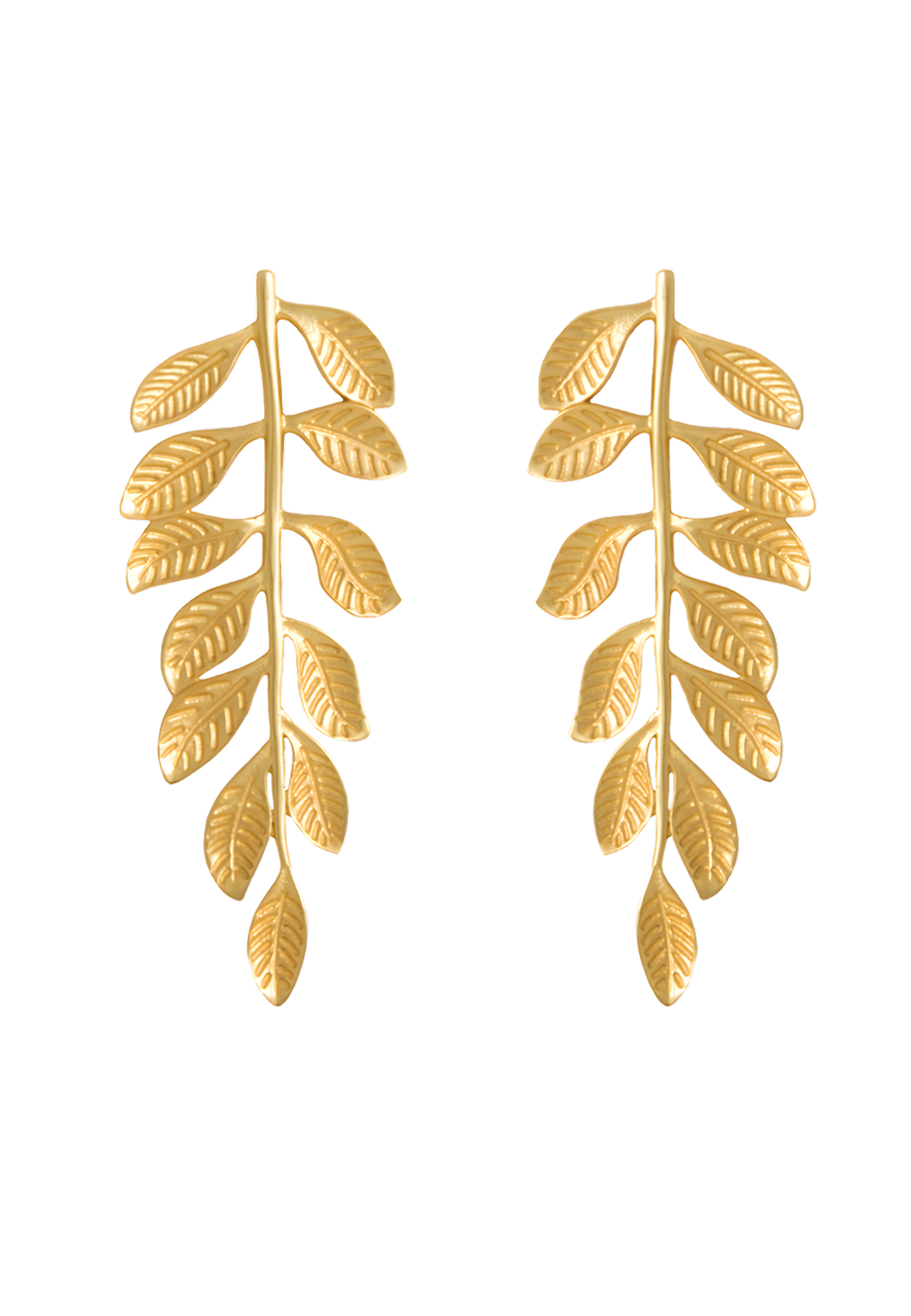 Pendientes Hoja Dorada Veli