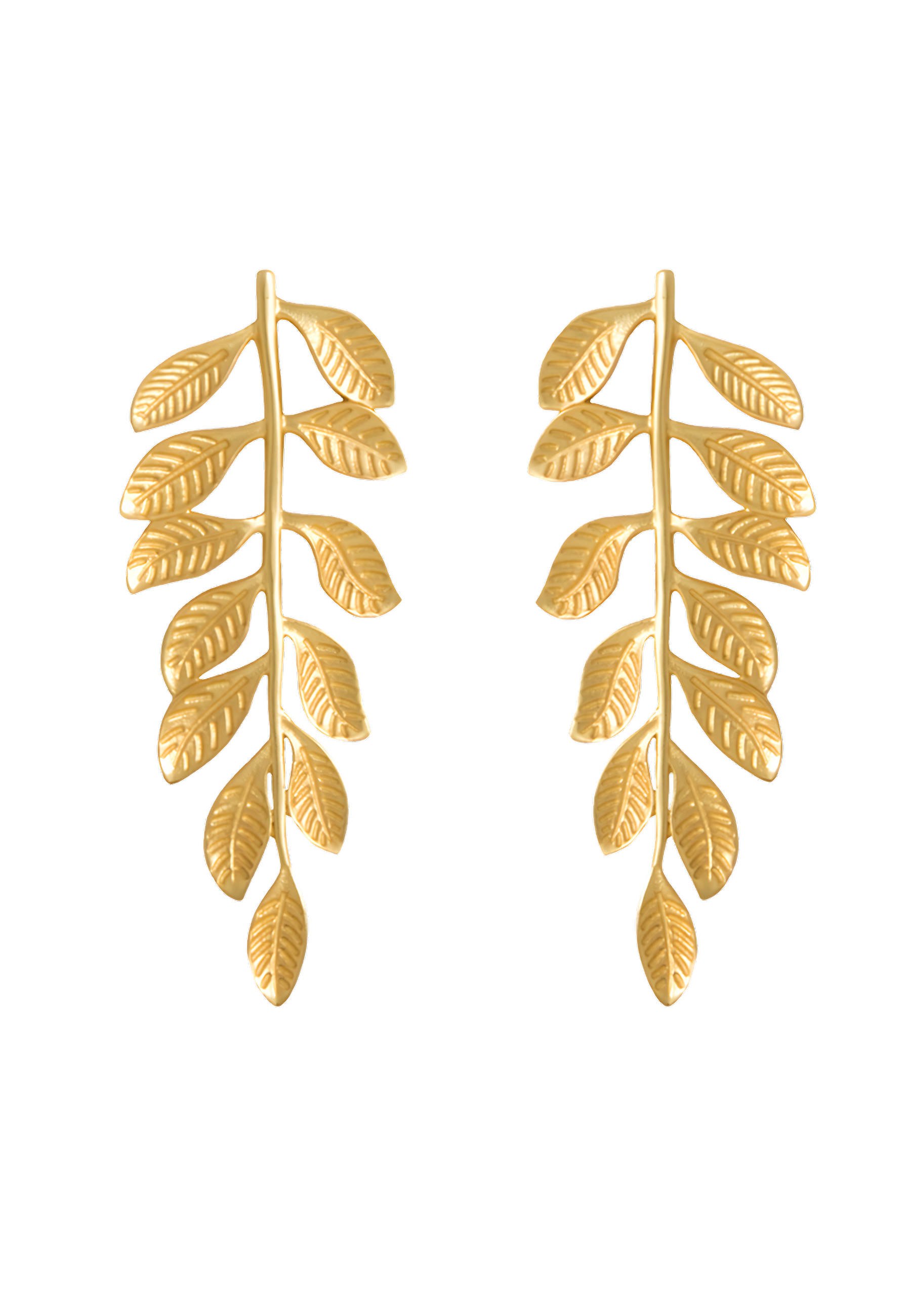 Pendientes Hoja Dorada Veli