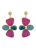 Pendientes Buganvilla y Verde Mars