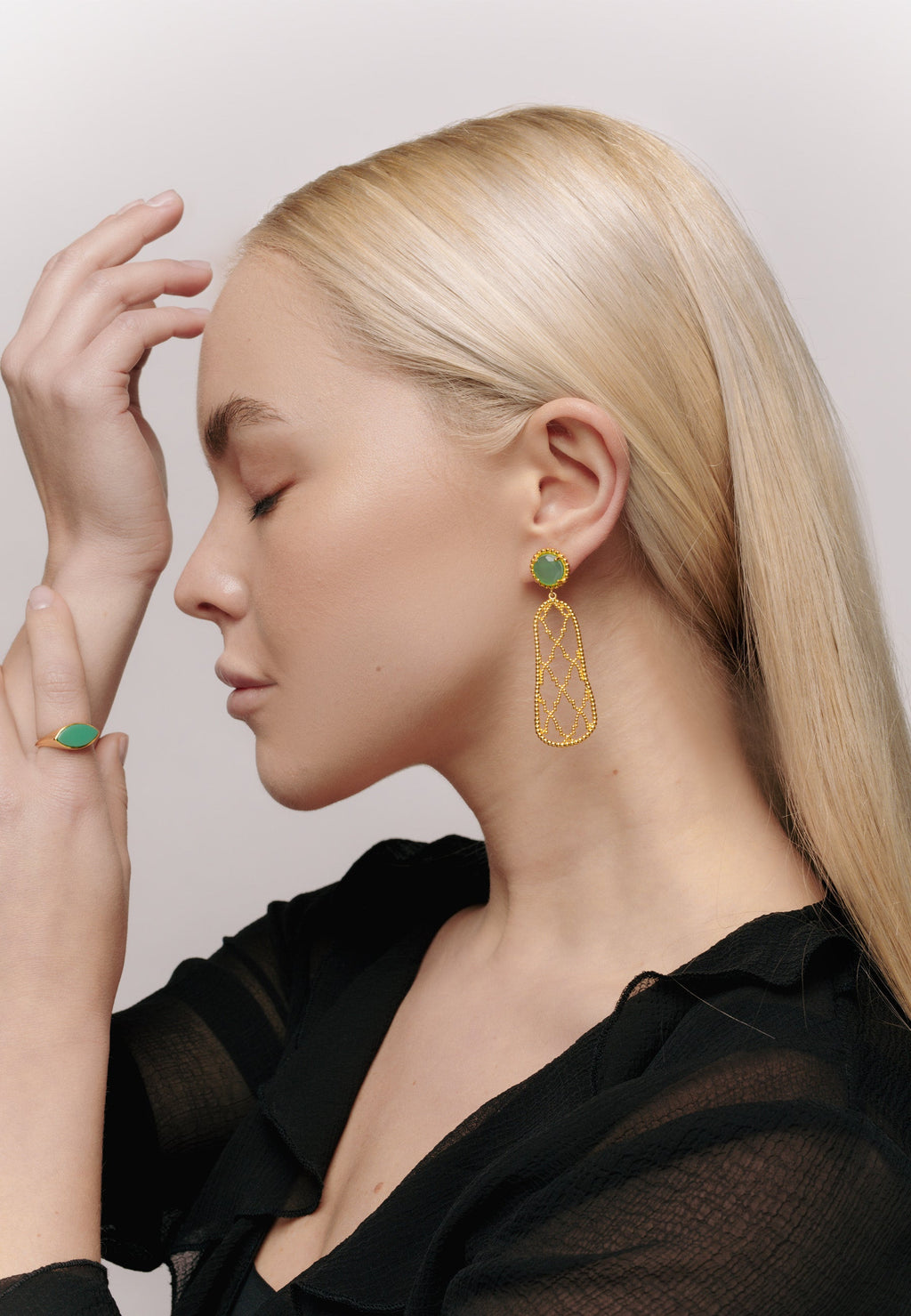 Pendientes Alhambra Verde Menta