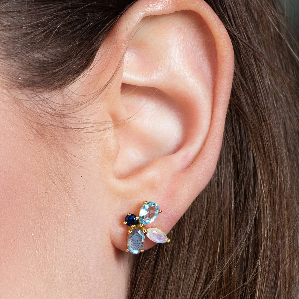 Pendientes Cinema Aguamarina