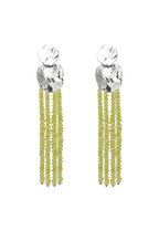 Pendientes Liliana Verdes Plata