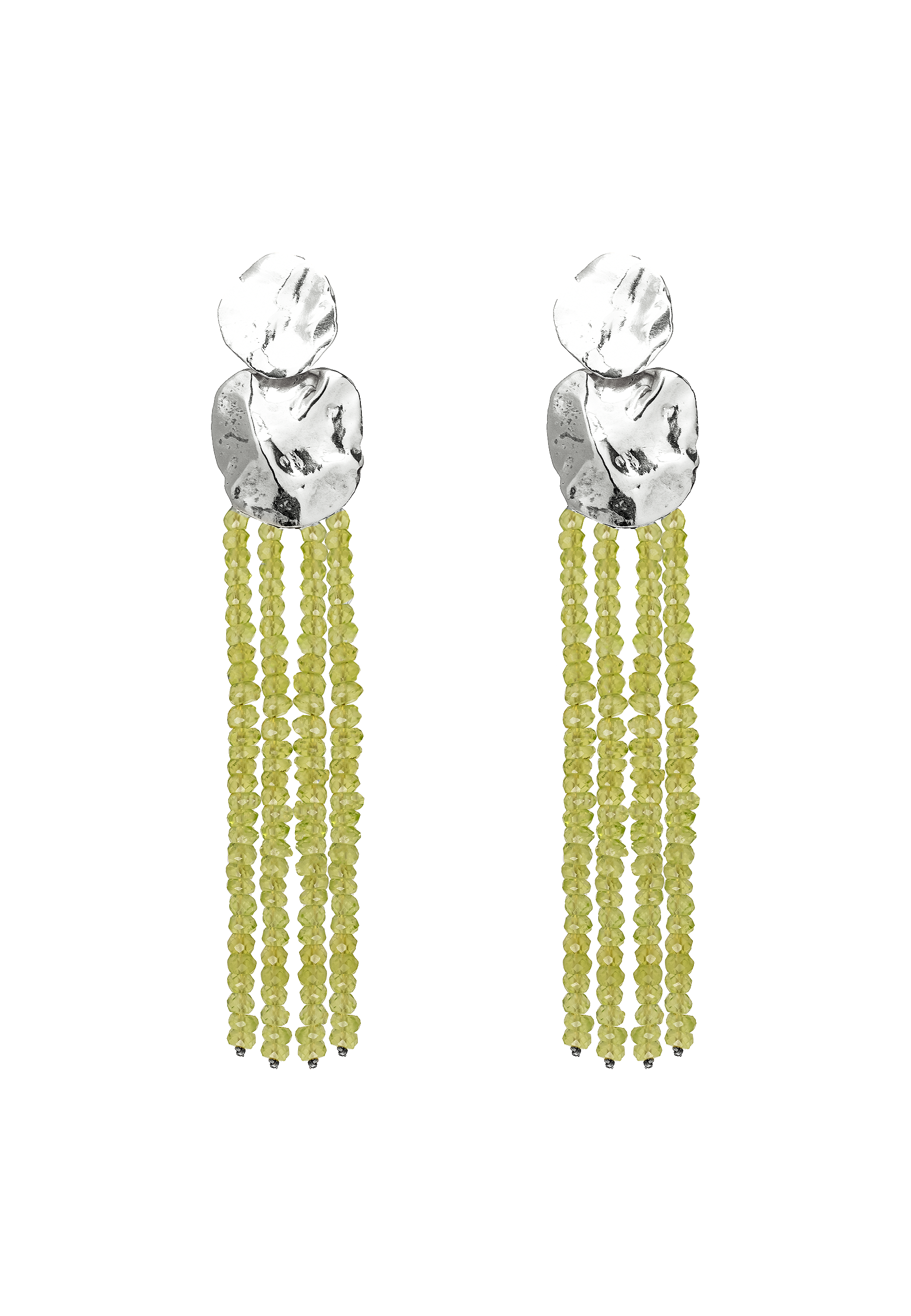 Pendientes Liliana Verdes Plata