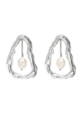 Pendientes Perlas Giselle Plata
