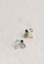 Pendientes Plata Cinema Aguamarina