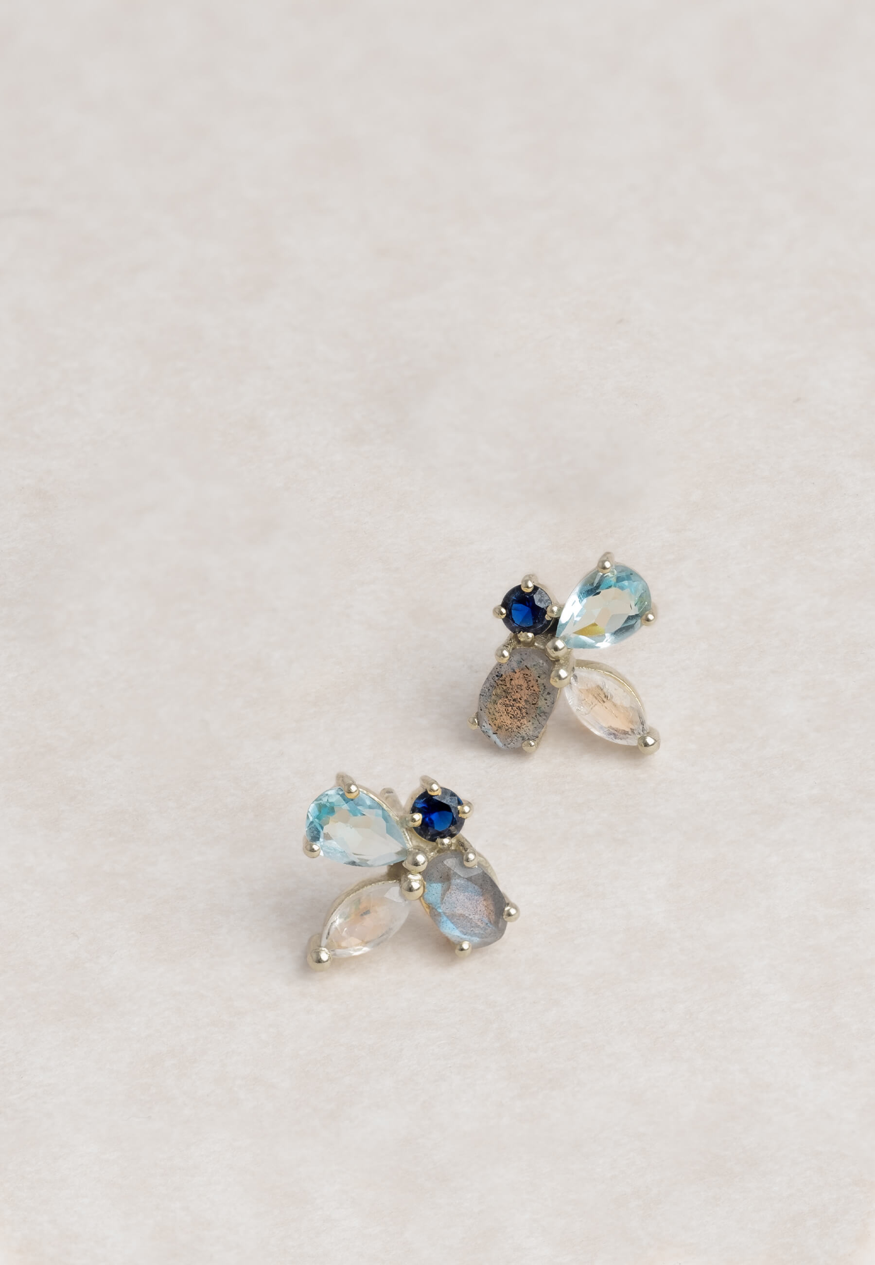 Pendientes Plata Cinema Aguamarina