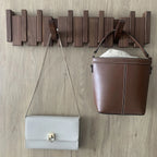 Perchero de pared Verona madera natural – colgador plegable escandinavo