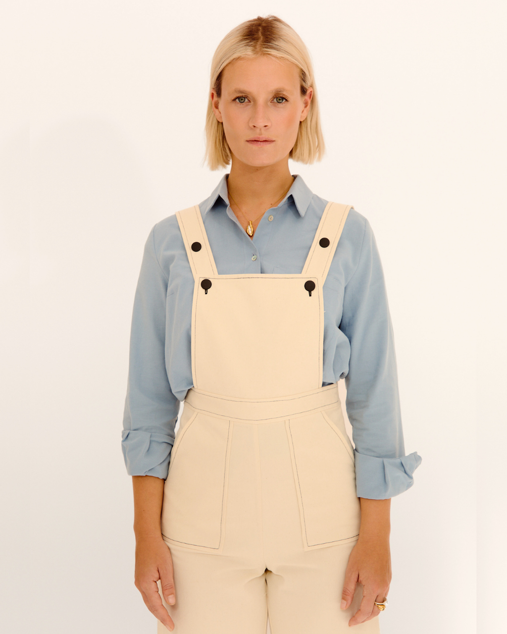 camisa nova large celeste ◎