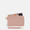 Phone Wallet Pouch - Pebbled Leather - Milk Tea