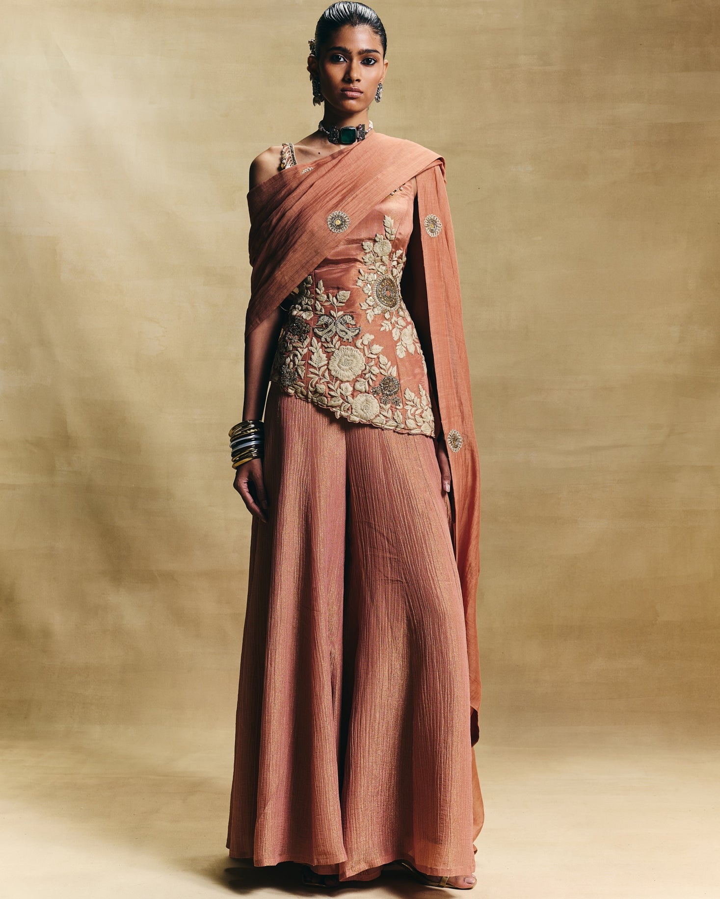 Busra Sharara Set By KYNAH, Luxury Indian Fashion & Bridal Wear